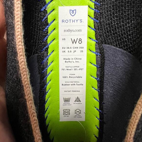 Rothy’s Merino Tassel Loafer in Black Diamond Women’s Size‎ 8 - Picture 10 of 10